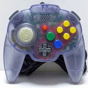 【送料無料】【中古】N64 任天堂64 ホリパッドミニ64 スウィートパープル コントローラー クリアパープル 本体