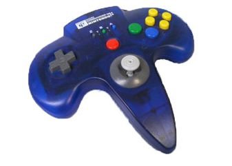 【送料無料】【中古】N64 ホリコマンダー64 クリアブルー N64 コントローラー