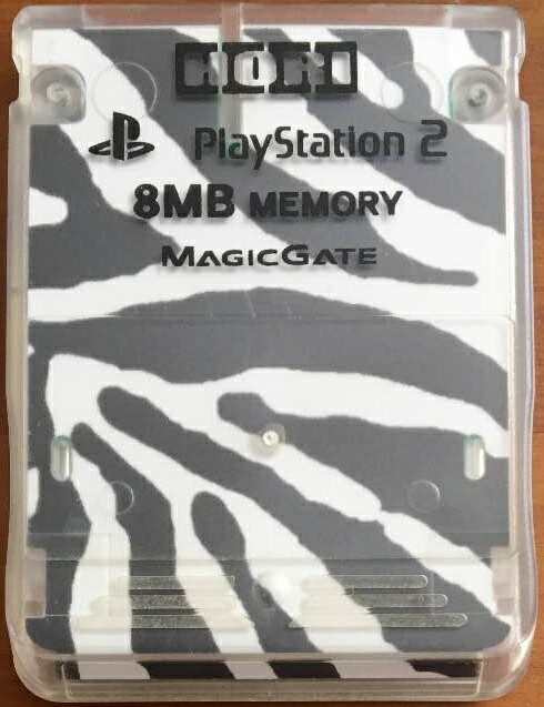 【送料無料】【中古】PS2 プレイステーション2 PlayStation2専用 メモリーカード8MB ゼブラ ホリ