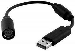 【送料無料】【新品】Xbox 360 USB変換ケーブル クイックリリースコネクタ コントローラー接続用 ブラック