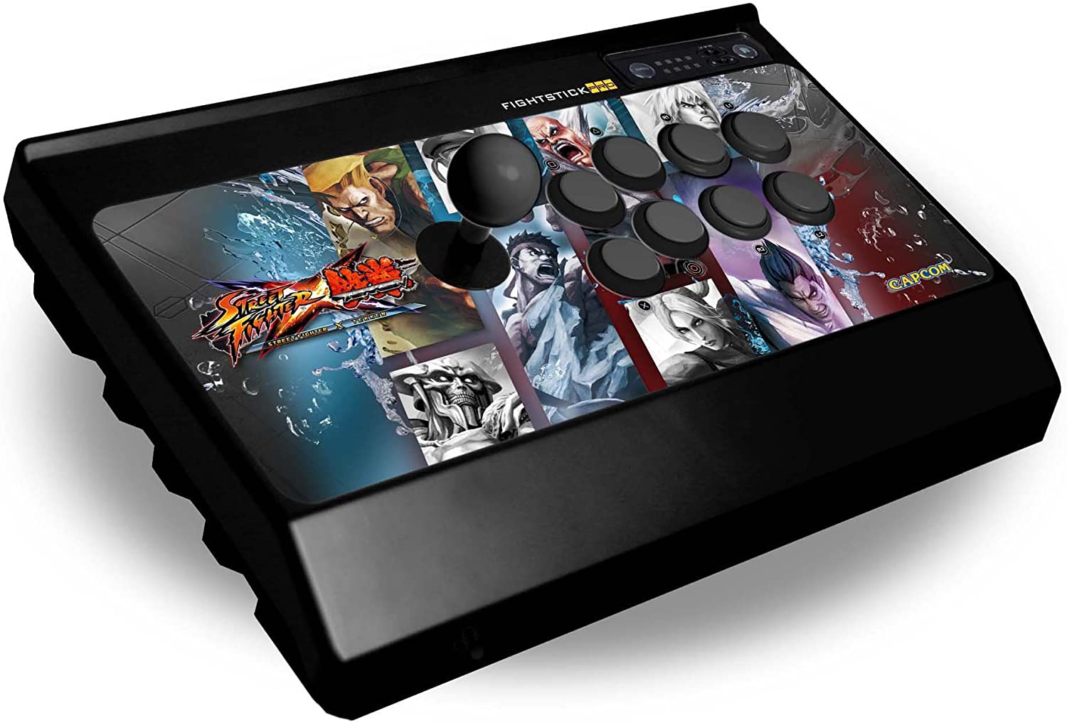 【送料無料】【中古】PS3 STREET FIGHTER X 鉄拳 アーケード ファイトスティック プロ ラインデザイン mad catz ウメハラ選手使用モデル（箱説付き）