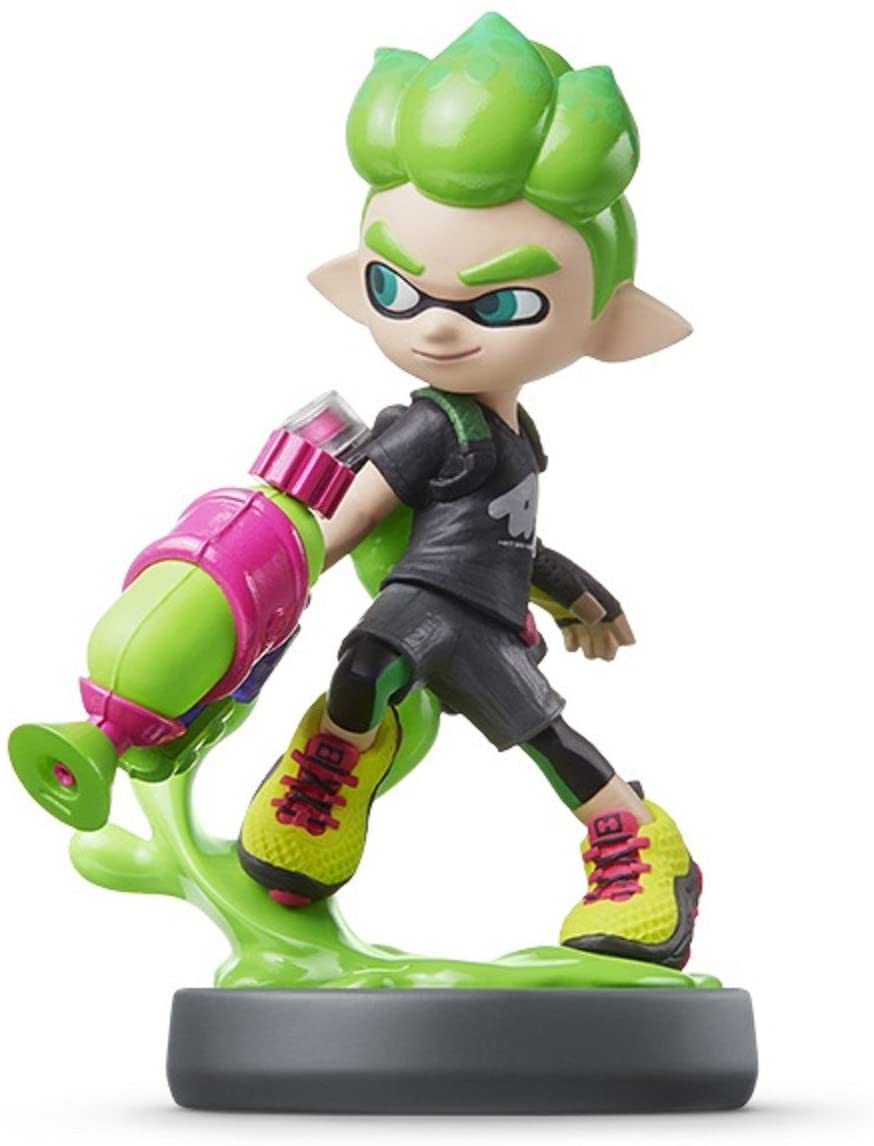 【送料無料】【新品】Wii U amiibo ボーイ【ネオングリーン】 (スプラトゥーンシリーズ) アミーボ