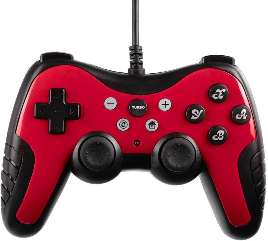 【送料無料】【中古】Nintendo Switch Switch用 USBコントローラPro Lite (レッド) 有線(箱説付き)
