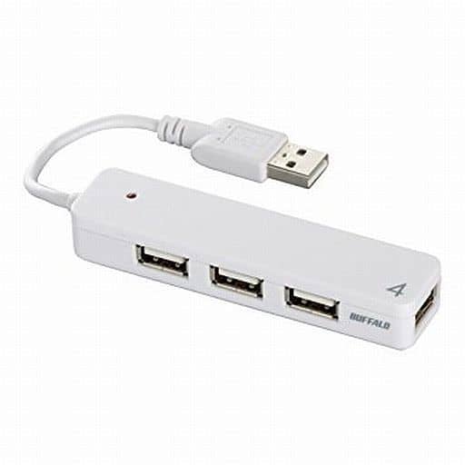 【送料無料】【中古】PC iBUFFALO USB2.0ハブ 4ポートタイプ (ホワイト) [BSH4U06WH]