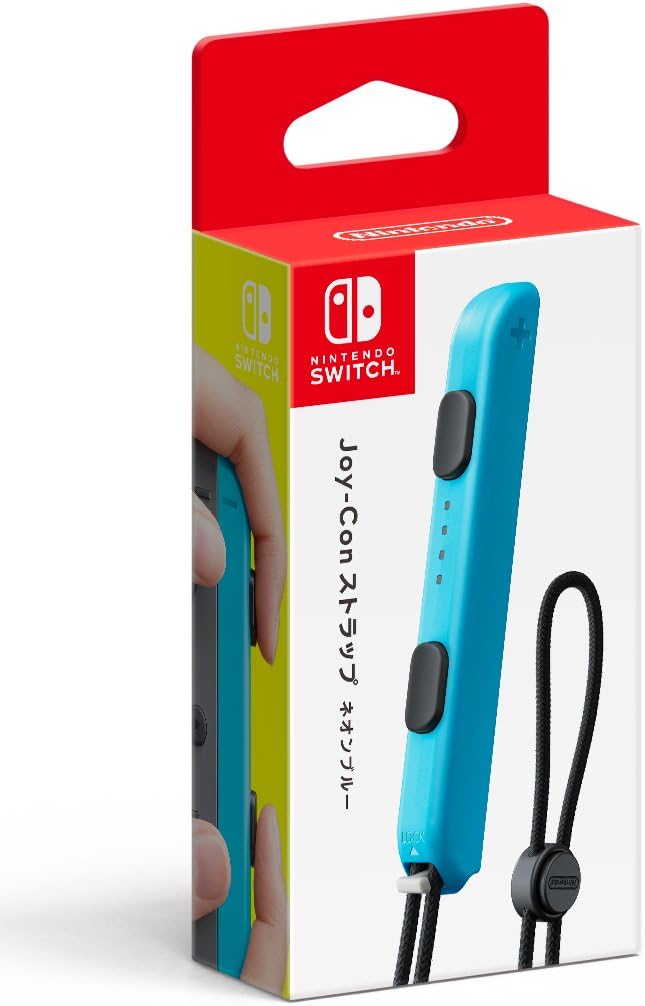【送料無料】【中古】Nintendo Switch 【任天堂純正品】Joy-Conストラップ ネオンブルー