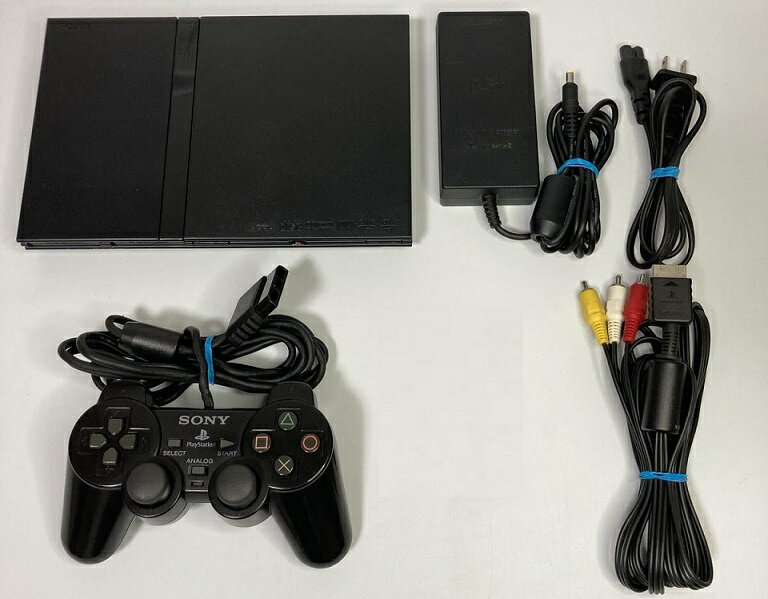 【送料無料】【中古】PS2 PlayStation2 ブラック (SCPH-70000) 本体 プレ ...