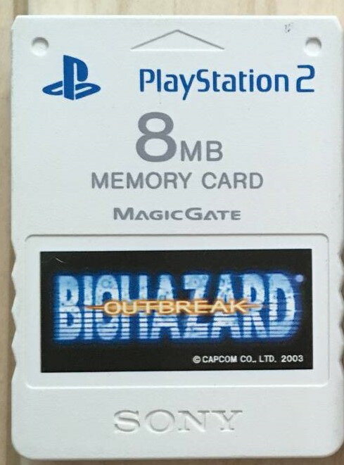 【送料無料】【中古】PS2 プレイステーション2 PlayStaion 2専用メモリーカード(8MB) Premium Series BIOHAZARD OUTB…