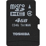      TOSHIBA microSDHCJ[h 4GB Class4 SD-MK004G New3DS New3DSLL  [J[h