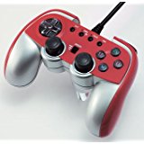 【送料無料】【中古】PS2 CYBER・アナログ連射コントローラ レッド/シルバー プレイステーション2 プレステ2 コントローラー