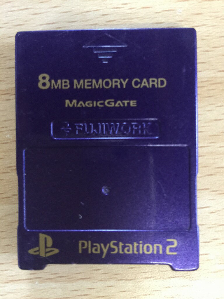 【送料無料】【中古】PS2 プレイステーション2 PlayStation2専用 メモリーキング2 バイオレット 8MB フジワークス