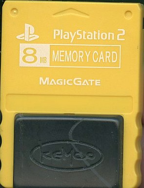 【送料無料】【中古】PS2 プレイステーション2 メモリーカード(黄色)for PlayStation2 マジックゲイト コトブキシステム イエロー