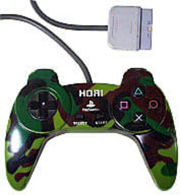 【送料無料】【中古】PS プレイステーション ホリパッドII 迷彩 ホリパッド2 コントローラー