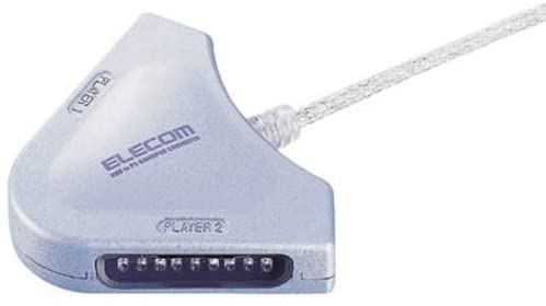 【送料無料】【中古】PC ELECOM ゲームパッドコンバータ USB接続 プレステ/プレステ2コントローラ対応 2ポート JC-PS102USV エレコム