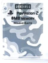 【送料無料】【中古】PS2 プレイステーション2 メモリーカード8MB 迷彩グレー ホリ