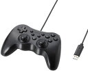 【送料無料】【中古】PC エレコム ゲームパッド 12ボタン 振動機能・連射機能付 ブラック JC-U3712FBK