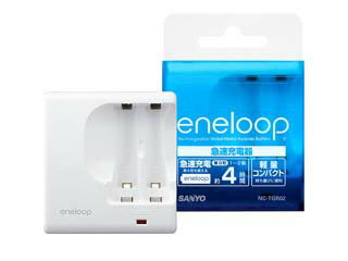【送料無料】【中古】PC SANYO eneloop(エネループ) 急速充電器 単3形・単4形兼用 急速充電器 NC-TGR02 電池2本付き
