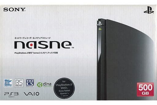 【送料無料】【中古】PS3 プレイステーション3 ソニー nasne(ナスネ) 500GB CECH-ZNR1J(箱説付き)