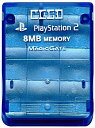 【送料無料】【中古】PS2 プレイステーション2 PlayStation2専用 キラキラメモリーカード8MB ブルー ホリ