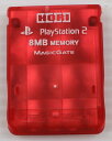【送料無料】【中古】PS2 プレイステーション2 PlayStation2専用 キラキラメモリーカード8MB レッド ホリ