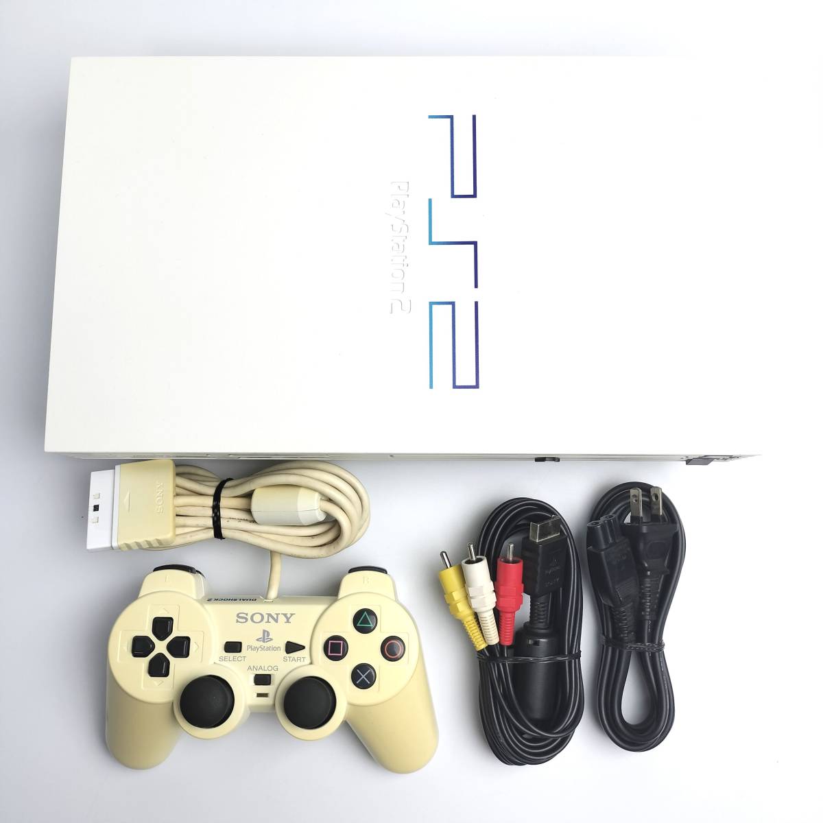 【送料無料】【中古】PS2 PlayStation2 セラミック ホワイト (SCPH-50000) ...