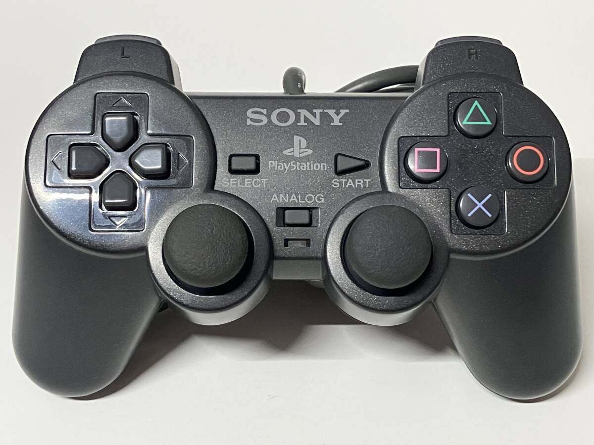 【訳あり】【送料無料】【中古】PS プレイステーション アナログコントローラ (DUALSHOCK) ダイヤモンド・ブラック コントローラー プレステ