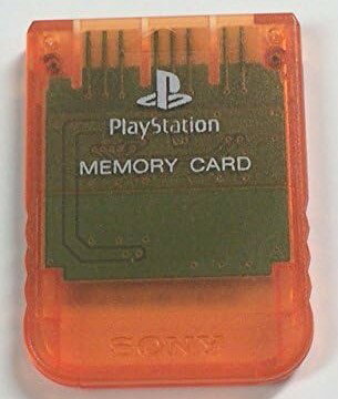 【送料無料】【新品】PS プレイステーション メモリーカード(オレンジシースルー)秋期限定 SCPH-1191