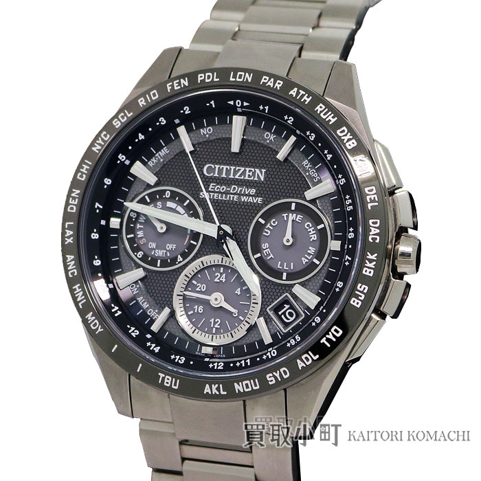 【美品】シチズン【CITIZEN】 アテッサ F900 ダブルダイレクトフライト サテライトウェーブ ...