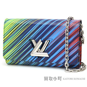 【美品】ルイヴィトン 【LOUIS VUITTON】 M62265 ポルトフォイユ ツイスト チェーン エピ ヴェール マルチカラー LVツイストロック チェーンウォレット ショルダーバッグ ポシェット LV TWIST CHAIN WALLET EPI【Aランク】【中古】