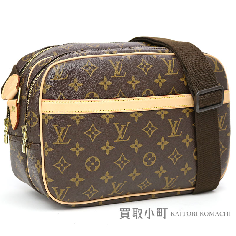 KAITORIKOMACHI: Louis Vuitton M45254 reporter PM monogram shoulder bag messenger bag camera bag ...