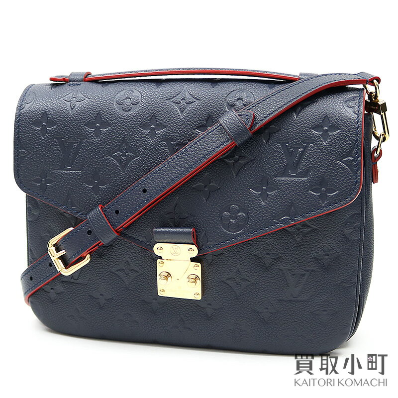 【美品】ルイヴィトン【LOUIS VUITTON】M44071 ポシェットメティスMM モノグラムアンプラント マリーヌルージュ 2WAYショルダー ハンドバッグ クラッチ 斜め掛け LV POCHETTE METIS MONOGRAM EMPREINTE【Aランク】【中古】