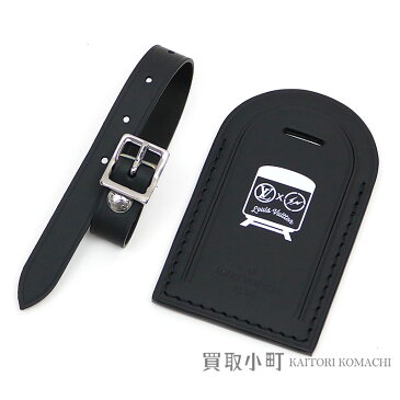【未使用品】ルイヴィトン × フラグメント 【LOUIS VUITTON × fragment design】 ポルト アドレス フラグメント ネームタグ 限定品 藤原ヒロシ ブラックレザー フラッシュ バッグチャーム LV NAME TAG【Sランク】【新品同様】