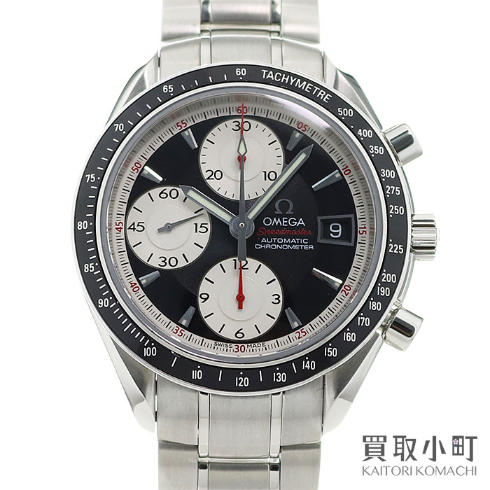 【美品】オメガ 【OMEGA】 3210.51 スピードマスター クロノグラフ 40MM デイト クロノメーター オートマティック メンズウォッチ ブラック SSブレス 自動巻き 男性用腕時計 100m防水 黒 3210-51 SPEEDMASTER CHRONOGRAPH DATE WATCH【Aランク】【中古】