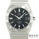 【新品同様】オメガ 【OMEGA】 1513.51 コンステレーション ダブルイーグル パーペチュアルカレンダー クォーツ メンズウォッチ SSブレス ブラック 男性用腕時計 1513-51 CONSTELLATION DOUBLE EAGLE QUARTZ PERPETUAL CALENDAR WATCH【SAランク】【美品】【中古】