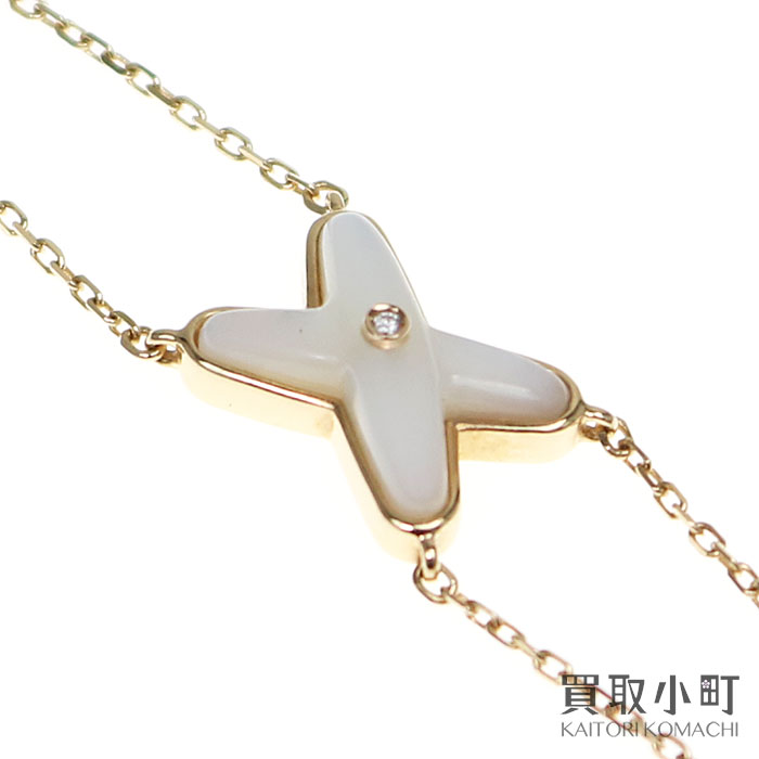 【楽天市場】【美品】ショーメ 【CHAUMET】ジュ ドゥ リアン ブレスレット 18Kピンクゴールド マザーオブパール 1Pダイヤモンド