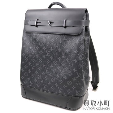 【美品】ルイヴィトン 【LOUIS VUITTON】M44052 スティーマー バックパック モノグラムエクリプス メンズ リュックサック デイパック 2WAYトートバッグ LV STEAMER BACKPACK MONOGRAM ECLIPSE【Aランク】【中古】