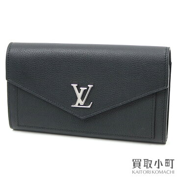 【美品】ルイヴィトン 【LOUIS VUITTON】 M62530 ポルトフォイユ マイロックミー ノワール レザーコレクション LVロゴ フラップウォレット ファスナー長財布 サイフ ロックミー ブラック LV MY LOCKME WALLET NOIR【SAランク】【中古】