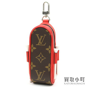 【美品】ルイヴィトン 【LOUIS VUITTON】 GI0297 セット ゴルフ アンドリュース モノグラム ルージュ ゴルフボール×3 ティー×4 ケース LV ANDREWS GOLF KIT MONOGRAM【SAランク】【中古】