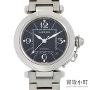 【美品】カルティエ 【CARTIER】パシャC ブラック ミディアムウォッチ オートマティック SS ...