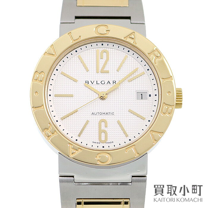 【美品】ブルガリ【BVLGARI】ブルガリブルガリ オートマティック 18Kイエローゴールド コンビ ...