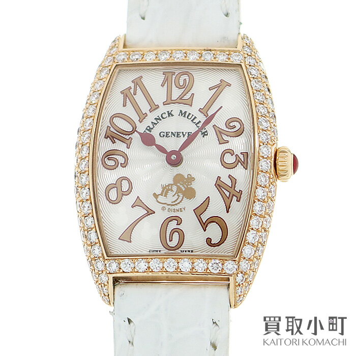 【最大1万円OFFクーポン! 2/10〜】【美品】フランクミュラー 【FRANCK MULLER】東京 ディズニーリゾート 30周年記念限定 ミニーモデル トノウカーベックス ダイヤモンド ピンクゴールド レディースウォッチ クォーツ 女性用腕時計 【中古】