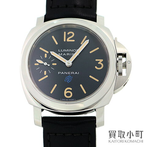 【最大3万円OFFクーポン! 1/15〜】【美品】オフィチーネ パネライ【OFFICINE PANERAI】 ルミノール マリーナ ベースロゴ アッチャイオ 44MM メカニカル メンズウォッチ ブラック 革ベルト 手巻き 男性用腕時計 PAM00631 T番 LUMINO【中古】