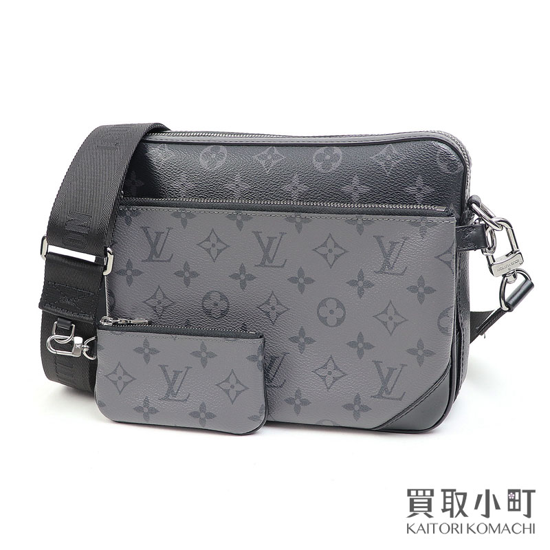 【美品】ルイヴィトン 【LOUIS VUITTON】M69443 トリオ メッセンジャー モノグラムエクリプス リバース メッセンジャーバッグ メンズショルダーバッグ 斜め掛け LV TRIO MESSENGER MONOGRAM ECLIPSE【Aランク】【中古】のサムネイル