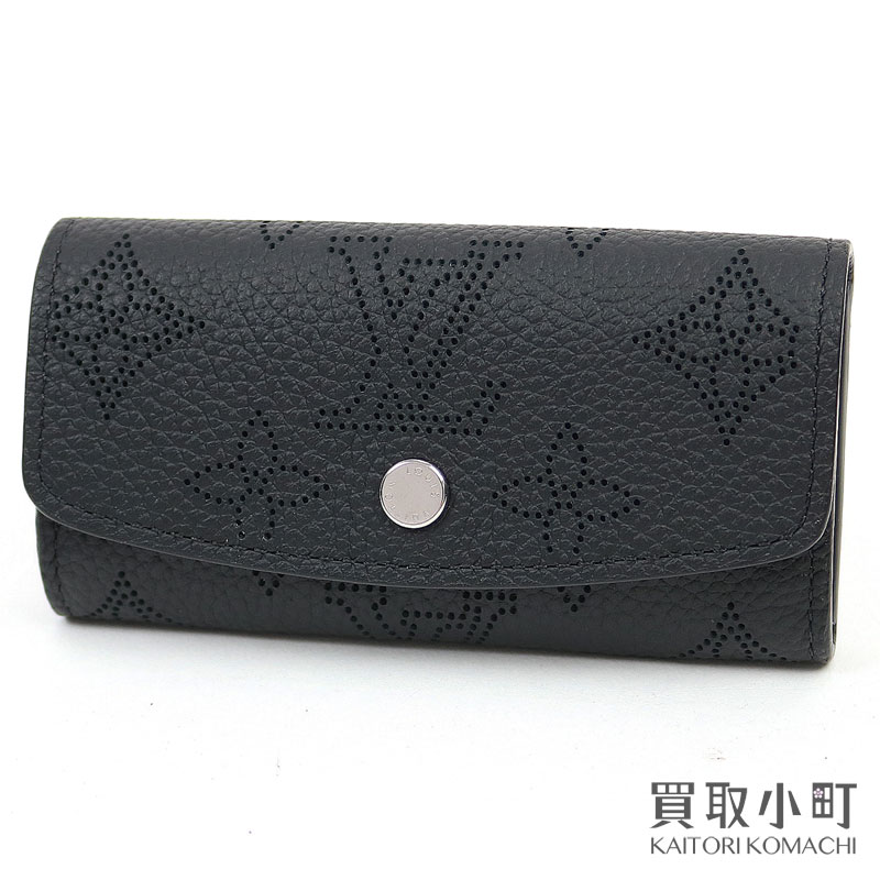 【美品】ルイヴィトン 【LOUIS VUITTON】 M64054 ミュルティクレ4 モノグラムマヒナ ノワール キーケース4連 キーホルダー キーリング LV 4 KEY HOLDER MONOGRAM MAHINA NOIR【SAランク】【中古】