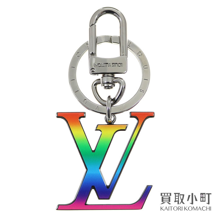 【楽天市場】【美品】ルイヴィトン 【LOUIS VUITTON】 MP2464 ポルトクレ LVレインボー バッグチャーム キーホルダー キーリング LV Rainbow Bag Charm ...