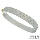 【美品】ルイヴィトン 【LOUIS VUITTON】M00250 カフ ナノグラム ブレスレット バングル アクセサリー LV NANOGRAM CUFF BRACELET 【Aランク】【中古】