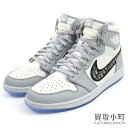 【未使用品】Dior × Nike Air Jordan 1 High OG ディオール×ナイキ エアジョーダン1 ハイ オージー ハイカット スニーカー トロッター コラボモデル シューズ 紳士靴 CN8607-002 Trotter High cut Sneakers【Sランク】【新品同様】