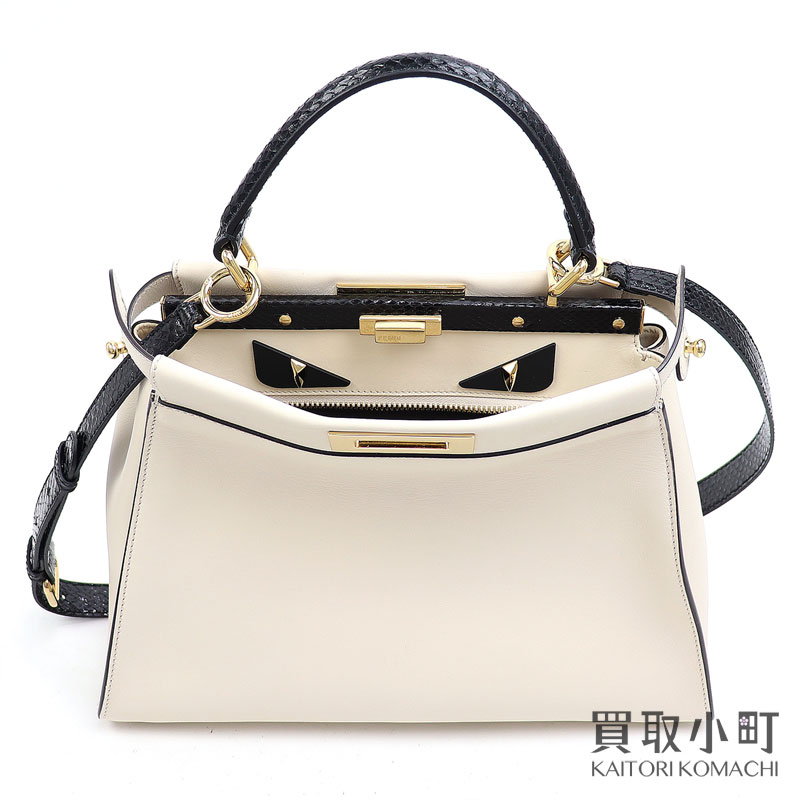 50 Off 美品 フェンディ Fendi バッグバグズ モンスターアイ ピーカブー ミディアム アイコニック バッグ アイボリー レザー パイソン アイコン 2wayショルダー トート ピーカーブー 8bn290 Bag Bugs Monster Peekaboo Bag Saランク 最終価格 Itk Polri Go Id