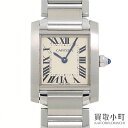 【美品】カルティエ 【CARTIER】 タンクフランセーズSM レディースウォッチ シルバー SSブ ...