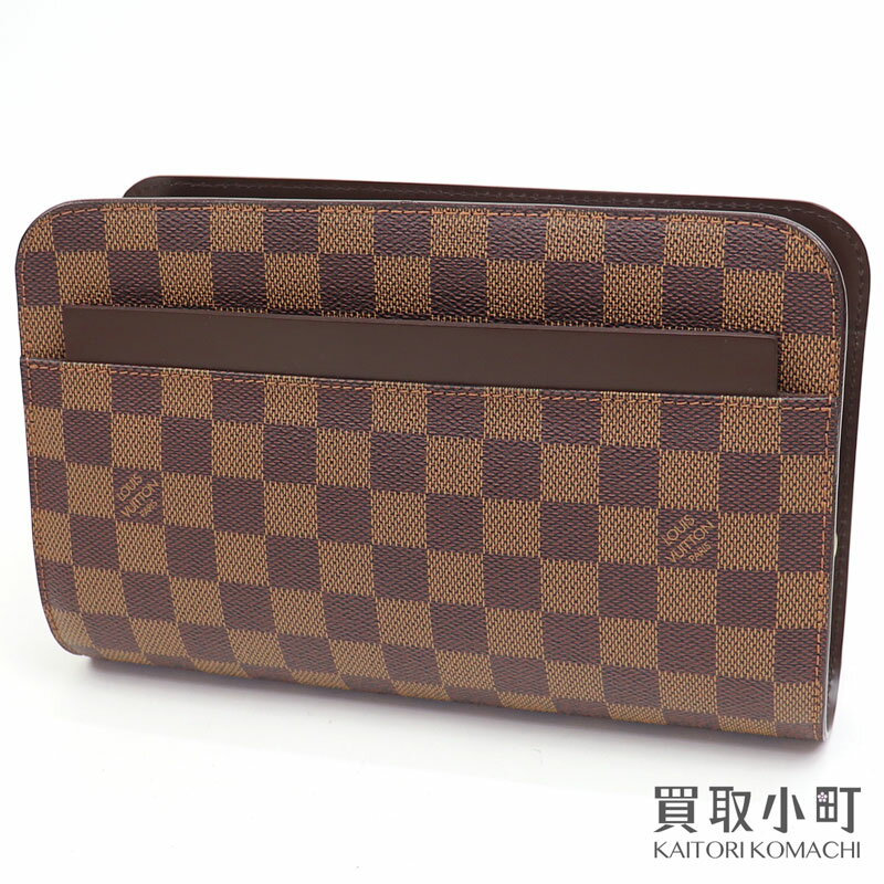 【美品】ルイヴィトン 【LOUIS VUITTON】 N51993 サンルイ ダミエ メンズ セカンドバッグ リストレット ハンドバッグ クラッチバッグ LV SAINT-LOUIS CLUTCH DAMIER【SAランク】【中古】