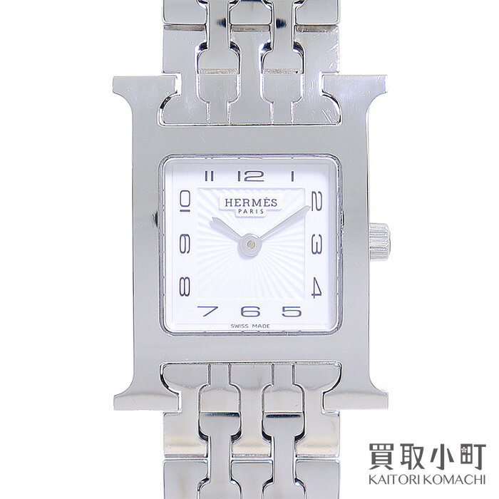 エルメス【HERMES】HウォッチPM レディースウォッチ ホワイト SSブレス クォーツ 女性用腕時計 HH1.210.131/480 036701WW00 H-WATCH PM QZ【ABランク】【中古】のサムネイル